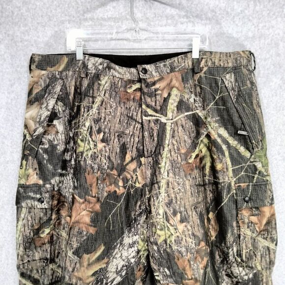 Bushmaster Cargo Pants Mens Size XXL PUL Mossy Oak Print Zip Ankle Waterproof - Picture 2 of 13